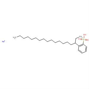 Benzenesulfonic acid, ethylhexadecyl-, sodium salt molecular structure