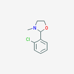 2-(2-chlorophenyl)-3-methyl-1,3-oxazolidine molecular structure
