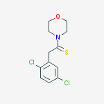2-(2,5-dichlorophenyl)-1-(morpholin-4-yl)ethanethione molecular structure