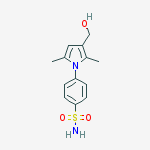 4-[3-(HYDROXYMETHYL)-2,5-DIMETHYL-1H-PYRROL-1-YL]-BENZENESULFONAMIDE molecular structure