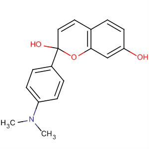 2H-1-Benzopyran-2,7-diol, 2-[4-(dimethylamino)phenyl]- molecular structure