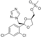 cis-2-(2,4-Dichlorophenyl)-2-(1H-1,2,4-triazol-1-ylmethyl)-1,3-dioxolan-4-ylmethyl methanesulphonate