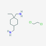 [4-(aminomethyl)-4-ethylcyclohexyl]methanamine;1,2-dichloroethane molecular structure