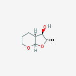 4H-FURO[2,3-B]PYRAN-3-OL,HEXAHYDRO-2-METHYL-,(2S,3R,3AS,7AR)- molecular structure