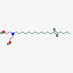 2-[2-hydroxyethyl-[(e)-octadec-13-enyl]amino]ethanol molecular structure