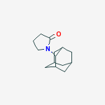 1-(tricyclo[3.3.1.1~3,7~]dec-2-yl)pyrrolidin-2-one molecular structure