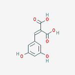 PROPANEDIOIC ACID [(3,5-DIHYDROXYPHENYL)METHYLENE]- molecular structure