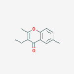 4H-1-BENZOPYRAN-4-ONE,3-ETHYL-2,6-DIMETHYL- molecular structure