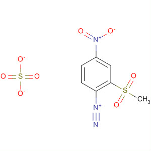 Benzenediazonium, 2-(methylsulfonyl)-4-nitro-, sulfate (1:1)