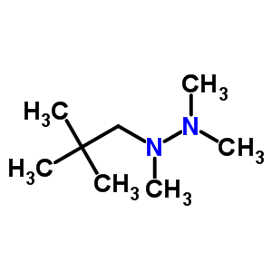 HYDRAZINE,TRIMETHYLNEOPENTYL- molecular structure