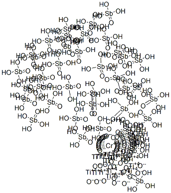 chromium decatitanium antimonate oxide molecular structure