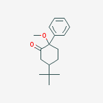 (2r,5s)-5-tert-butyl-2-methoxy-2-phenylcyclohexanone molecular structure