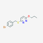3-[(4-bromobenzyl)sulfanyl]-6-propoxypyridazine molecular structure