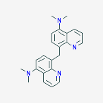 8,8'-methanediylbis(N,N-dimethylquinolin-5-amine) molecular structure