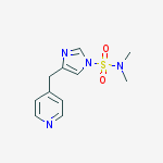 1H-Imidazole-1-sulfonamide,  N,N-dimethyl-4-(4-pyridinylmethyl)- molecular structure