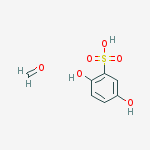 2,5-dihydroxybenzenesulfonic acid - formaldehyde (1:1) molecular structure