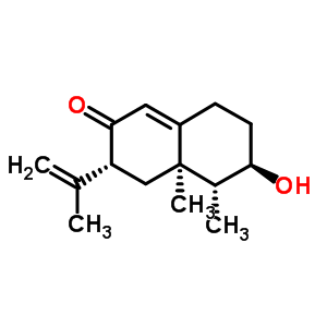 2(3H)-Naphthalenone, 4,4a,5,6,7,8-hexahydro-6-hydroxy-4a,5-dimethyl-3-(1-methylethenyl)-, (3R,4aR,5R,6R)-