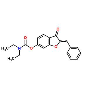 3-oxo-2-(phenylmethylidene)-2,3-dihydro-1-benzofuran-6-yl diethylcarbamate