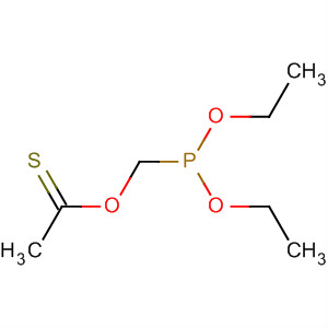 Ethanethioic acid, S-[(diethoxyphosphinyl)methyl] ester molecular structure