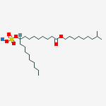 OCTADECANOIC ACID 9(OR 10)-(SULFOOXY)-,ISODECYL ESTER,MONOSODIUM SALT molecular structure