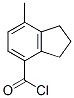 2,3-Dihydro-7-methyl-1H-indene-4-carboxylic acid chloride molecular structure