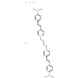 Pyridinium,1,1'-(1,4-butanediyl)bis[4-[2-[4-(dimethylamino)phenyl]ethenyl]-,dibromide molecular structure