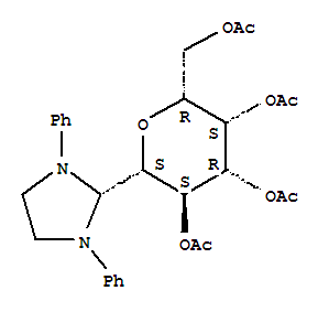D-Galactitol, 1,5-anhydro-1-C-(1,3-diphenyl-2-imidazolidinyl)-, 2,3,4,6-tetraacetate, (1S)-
