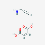 prop-2-yn-1-amine (2Z)-but-2-enedioate molecular structure