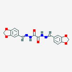 N'~1~,N'~2~-bis(1,3-benzodioxol-5-ylmethylidene)ethanedihydrazide molecular structure