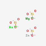 SILICIC ACID BARIUM MAGNESIUM ZINC SALT molecular structure