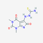 [(1,3-dimethyl-2,4,6-trioxopyrrolo[2,3-d]pyrimidin-5-yl)amino]thiourea molecular structure
