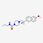 4-[2-(6-methoxynaphthalen-2-yl)propyl]-n-propylpiperazine-1-carboxamide