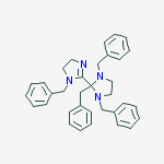 1-benzyl-2-(1,2,3-tribenzylimidazolidin-2-yl)-4,5-dihydro-1H-imidazole molecular structure