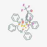 BIS(2-DIPHENYLPHOSPHANIUMYLETHYL)-PHENYL-PHOSPHANIUM; 1,1,1,5,5,5-HEXAFLUORO-4-HYDROXY-PENT-3-EN-2-ONE; PALLADIUM molecular structure