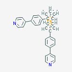 4-(4-cyclopenta-2,4-dien-1-ylphenyl)pyridine;4-(4-cyclopentylphenyl)pyridine;iron molecular structure