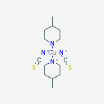 Copper;4-methylpiperidin-1-ide;diisothiocyanate molecular structure