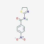 N-(4,5-dihydro-1,3-thiazol-2-yl)-4-nitrobenzamide molecular structure