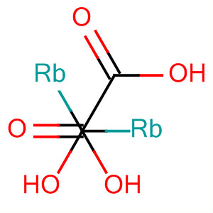 Ethanedioic acid, dirubidium salt, monohydrate molecular structure