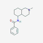 N-[(4aS,8aR)-2-methyl-3,4,4a,5,6,7,8,8a-octahydro-1H-isoquinolin-5-yl]benzamide molecular structure