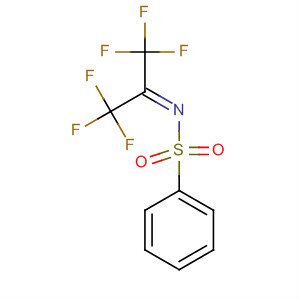 Benzenesulfonamide, N-[2,2,2-trifluoro-1-(trifluoromethyl)ethylidene]- molecular structure