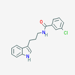 3-chloro-N-[3-(1H-indol-3-yl)propyl]benzamide molecular structure