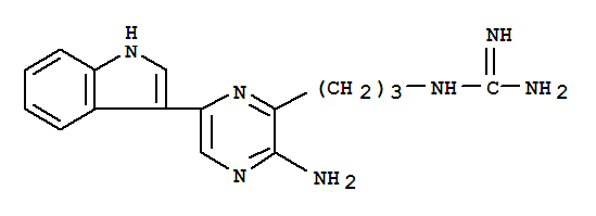 Guanidine,N-[3-[3-amino-6-(1H-indol-3-yl)-2-pyrazinyl]propyl]-