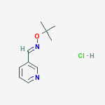 3-PYRIDINECARBOXALDEHYDE,O-(1,1-DIMETHYLETHYL)OXIME,HCL molecular structure