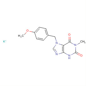 1H-Purine-2,6-dione,3,7-dihydro-7-[(4-methoxyphenyl)methyl]-1-methyl-, potassium salt