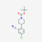 tert-butyl 4-(4-chloro-2-cyanophenyl)piperidine-1-carboxylate molecular structure