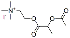 2-(2-acetyloxypropanoyloxy)ethyl-trimethyl-azanium iodide molecular structure