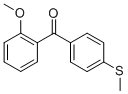 2-METHOXY-4-METHYLTHIOBENZOPHENONE molecular structure