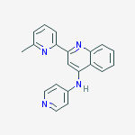 2-(6-methylpyridin-2-yl)-N-(pyridin-4-yl)quinolin-4-amine molecular structure