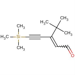 2-Penten-4-ynal, 3-(1,1-dimethylethyl)-5-(trimethylsilyl)- molecular structure