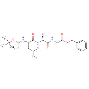 Glycine, N-[N-[N-[(1,1-dimethylethoxy)carbonyl]-L-leucyl]-L-alanyl]-,phenylmethyl ester molecular structure